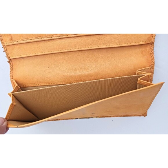 Jimmy Choo Elaphe Snakeskin Rectangular Wallet Python Trim Made in Italy 7.5X4 - Picture 8 of 12